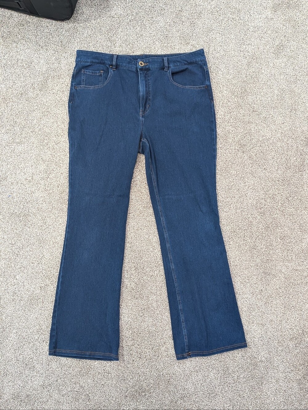HALARA Flex Dark Blue High Rise Bootcut Stretch Jeans Size XL